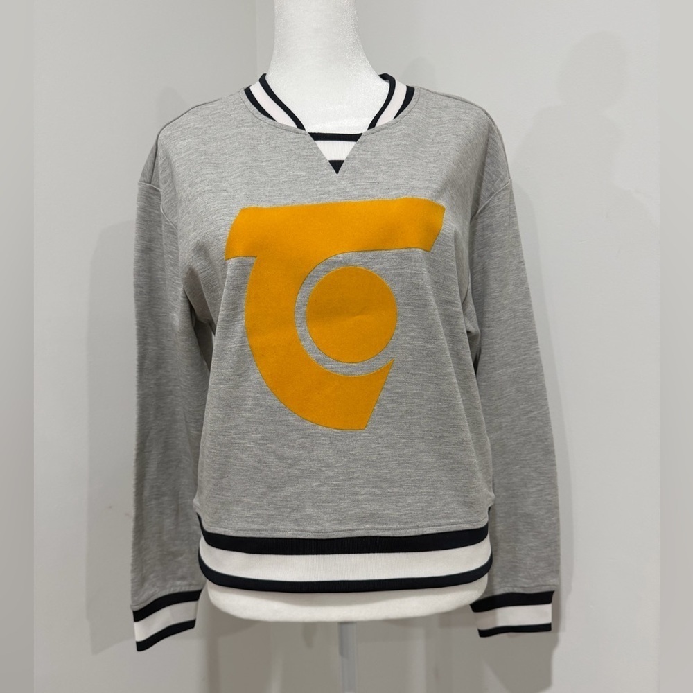 Anthropologie Tretorn Sweden Flocked Logo Sweatshirt Size S